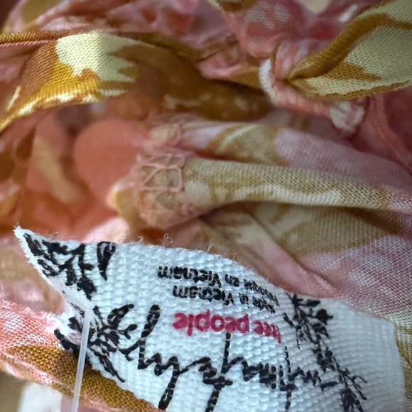 Free people new with tags Floral Pink and Yellow Maxi slip dress - Picture 3 of 9